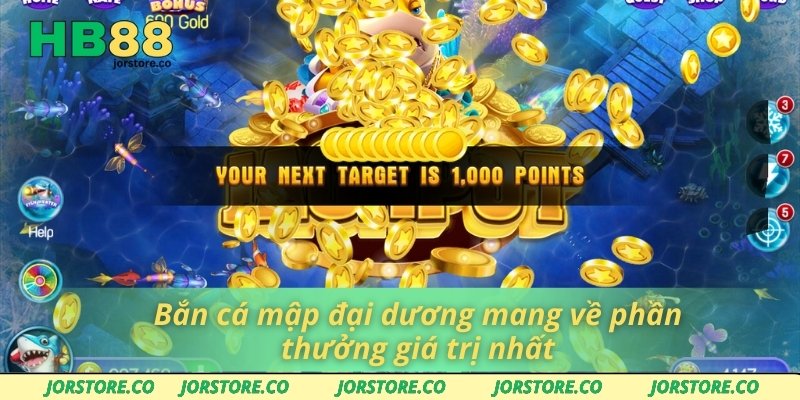 Vua Bắn Cá – Trò Chơi Cá Cược Dành Cho Người Yêu Thử Thách Bắn cá mập đại dương mang về phần thưởng giá trị nhất